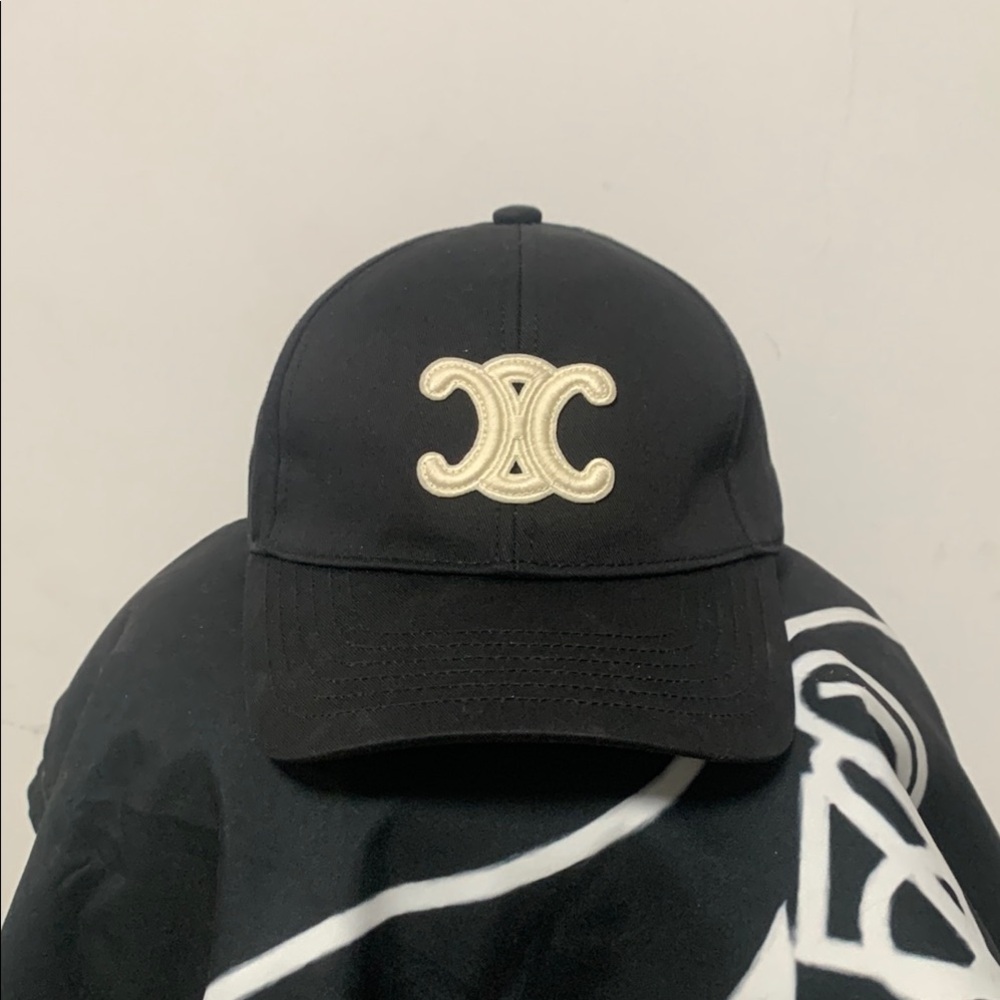 Black Cap with Embroidered Logo